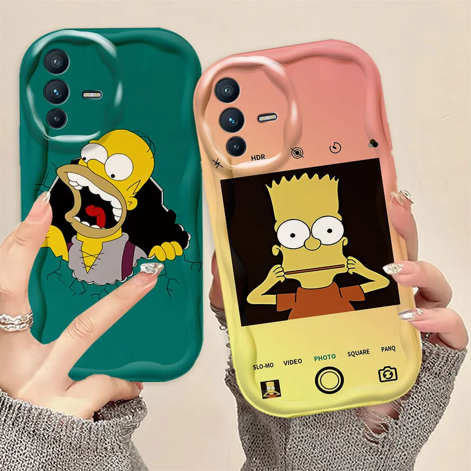 Funny H-Homer S-Simpsons 3D Wave Case pre Infinix Spark Camon Note Hot 40i Zero 30i 30i 20i 20i 12 9 Pova Smart 6 7 8 GT Case