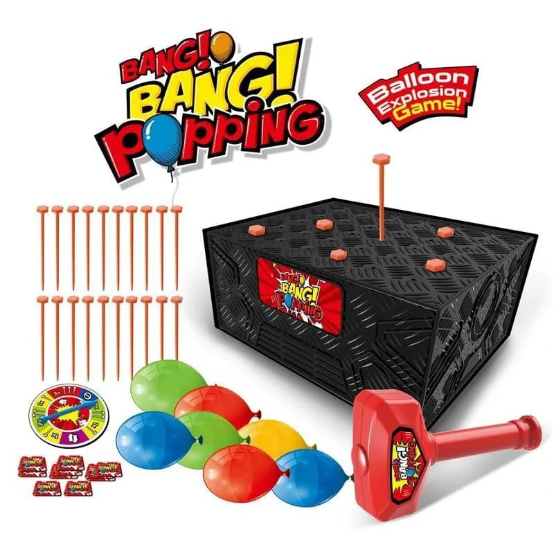 Funny Hammer Balon Blast Box Board Game Toy pre dieťa priateľ Party Game Juego nadšený k narodeninám darčeková plocha balón hračky hračky