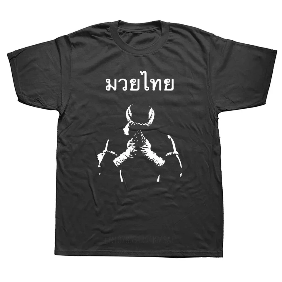 Funny Muay Thai Boxing Fighter T tričká Grafické bavlnené ulice Streetwear s krátkym rukávom narodeninové darčeky letný štýl Martialer Art Tričko