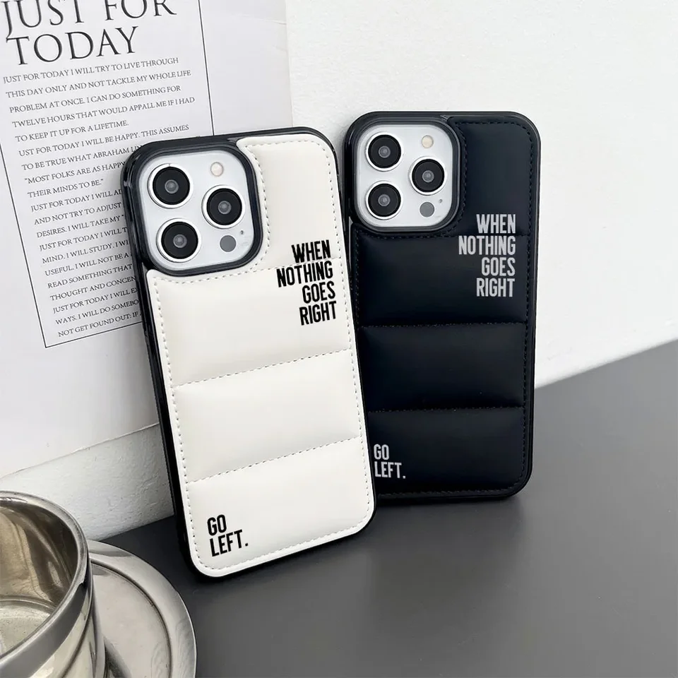 Funny Pun Puffer Puffer Puzdro Shock odolný čierny a biely obal pre iPhone 15 14 13 12 11 11 Pro Max Plus xr puzdro Besties darčekové nápady