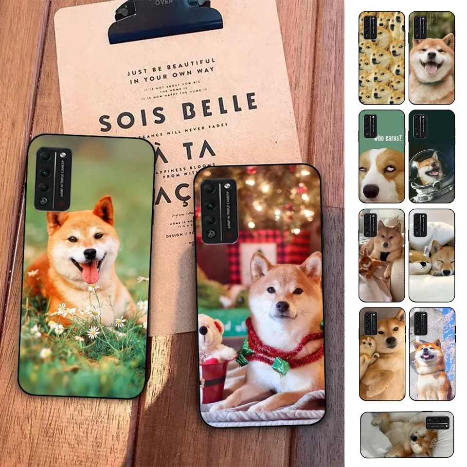 Funny Shiba Inu Dog Telefon Case pre Huawei Honor 10 Lite 9 20 7A Pro 9x Pro 30 Pro 50 Pro 60 Pro 70 Pro Plus