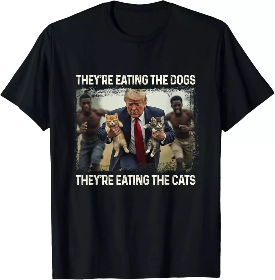 Funny Trump 2024, voľby 2024, jedia tričko Dogs