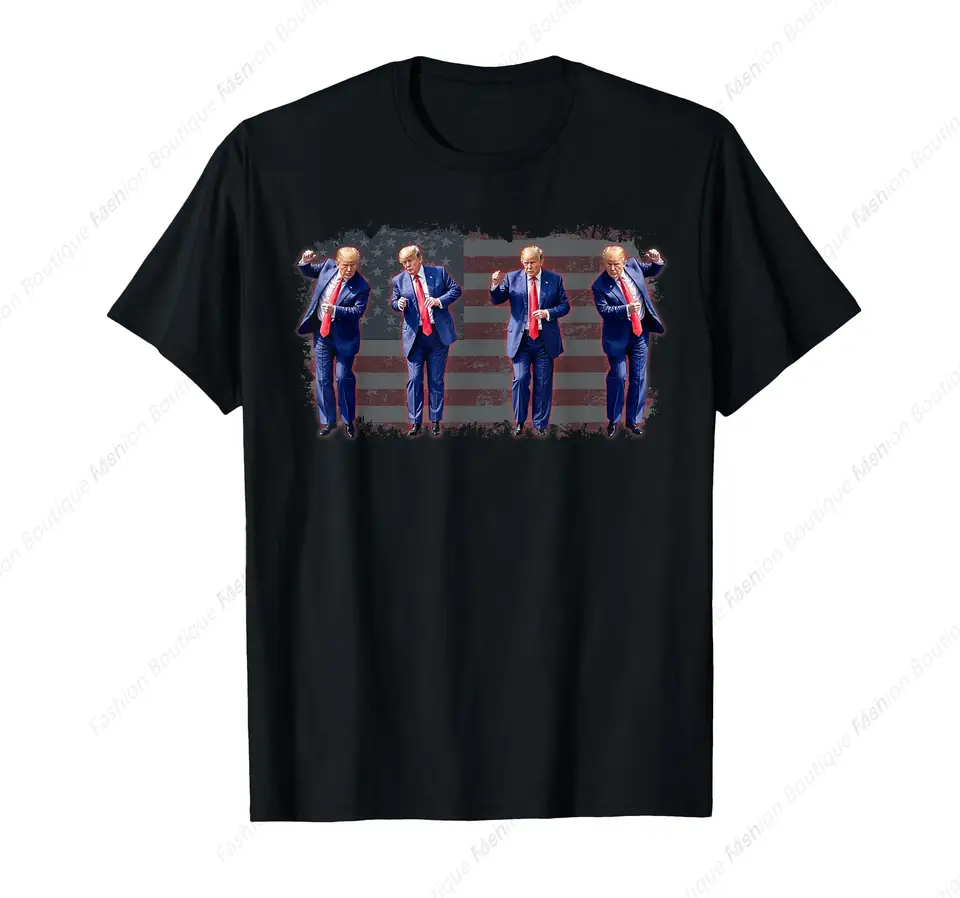 Funny Trump Dance Save America Trump 45 47 Trump Tričko Tričká z bavlny Tops