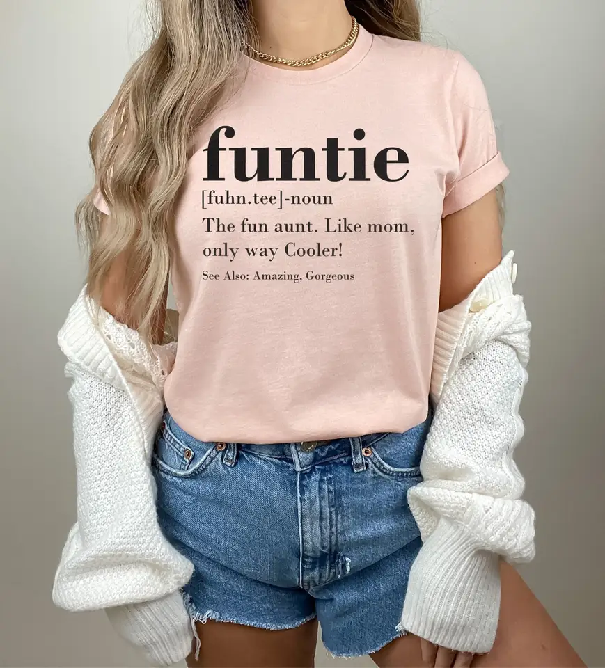 Funtie Definition T tričko Obľúbená teta teta od synovca cool, aby bola sranda najlepšia vôbec najlepšia