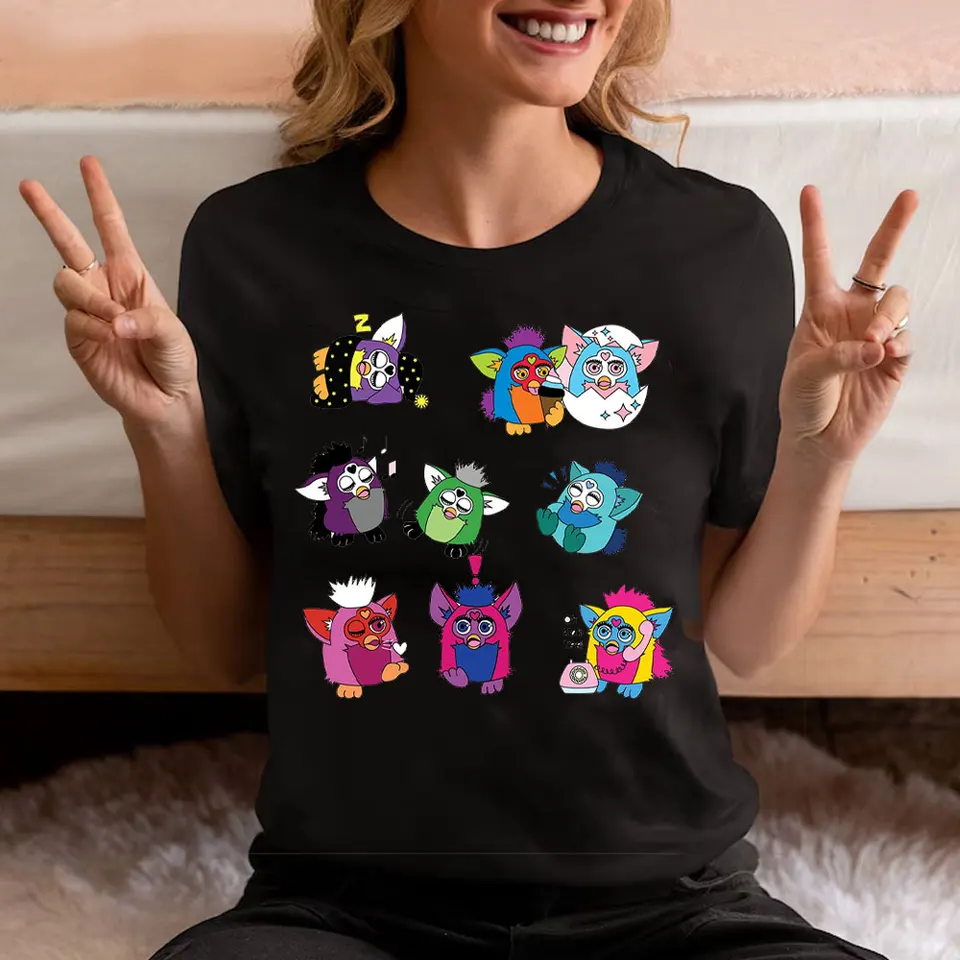 Furby Twilight Volturi New Moon Aro Caius Marcus Volurby Funny Cartoon Classic Cotton Tričko Tee Grafické tričká bavlna