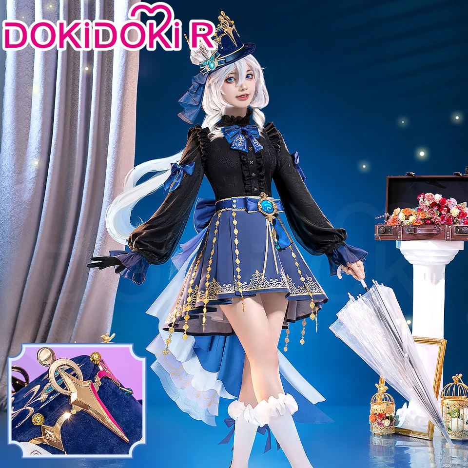 Furina Doujin Cosplay kostým Game Genshin Impact kostým Dokidoki-r fontaine furina cosplay cosplay stratená priepasť Doujin Dress Fordalors