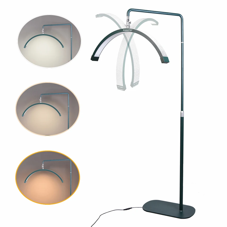 Fusitu zelený multifunkčný LED mesačné svetlo LED LED LED HALL MOONAL Krásna lampa prsteň podlahová podlaha obočie tetovanie salón salón salónu rias