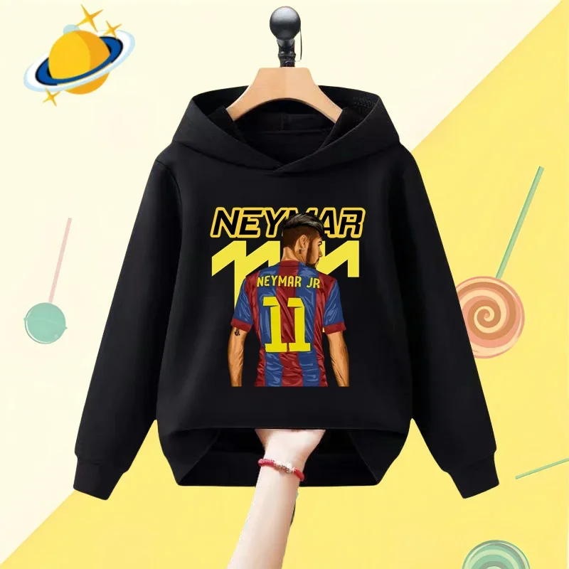 Futbalová hviezda Neymar Cartoon Detská mikina Karika