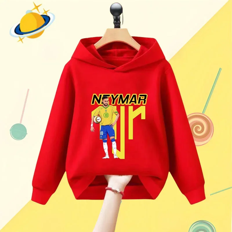 Futbalová hviezda Neymar Cartoon Detská mikina Karika
