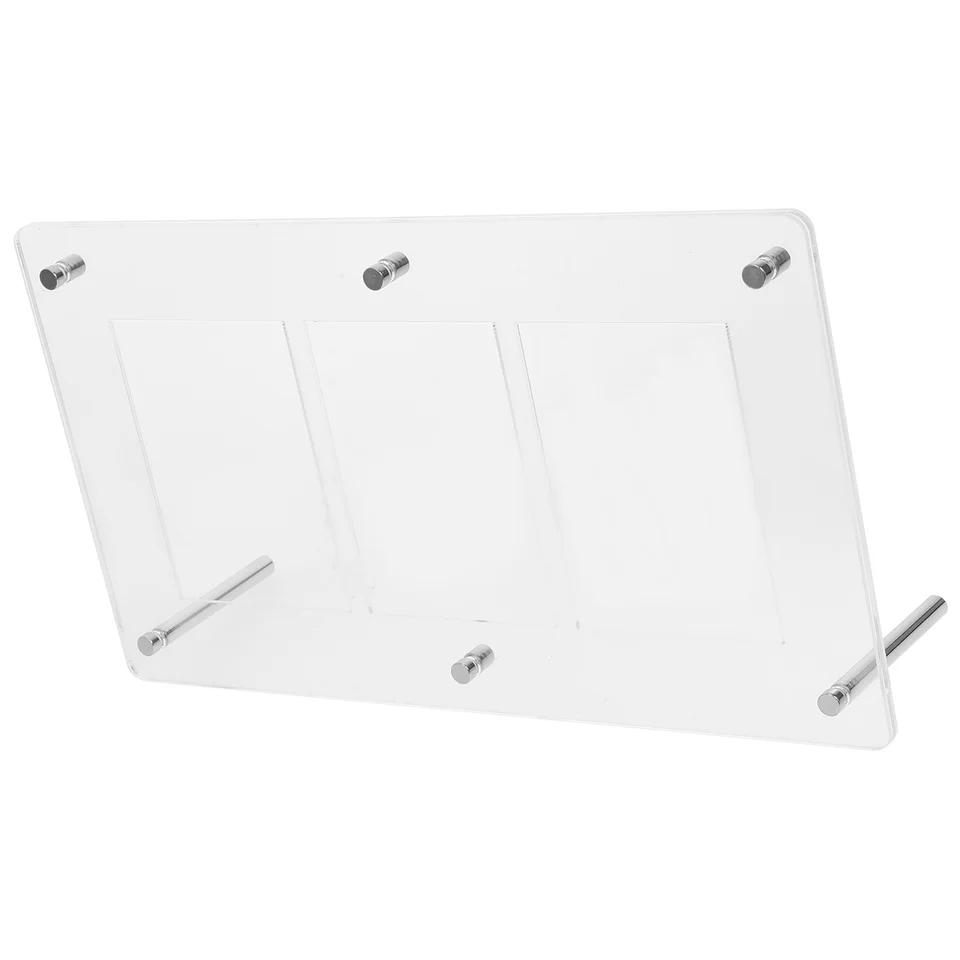 Futbalová karta Zobrazenie Športové karty Clear Trading Držiteľ Rack Clip Acryl Baseball Rám