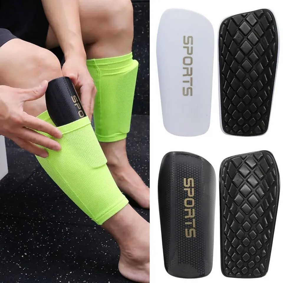 Futbalové holenné strážcovia Futbalové chrániče Futbalových chráničov dospelých Deti shinguards Light ponožka vložka Book Boy Training Training Legging Ochranné vybavenie