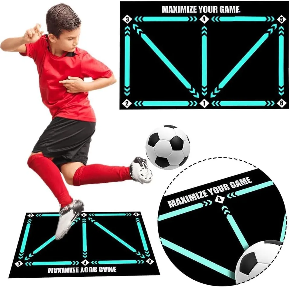 Futbalové kroky Training Mat Dribble tiché pomocné rekvizity trénera opotrebujú odolnosť