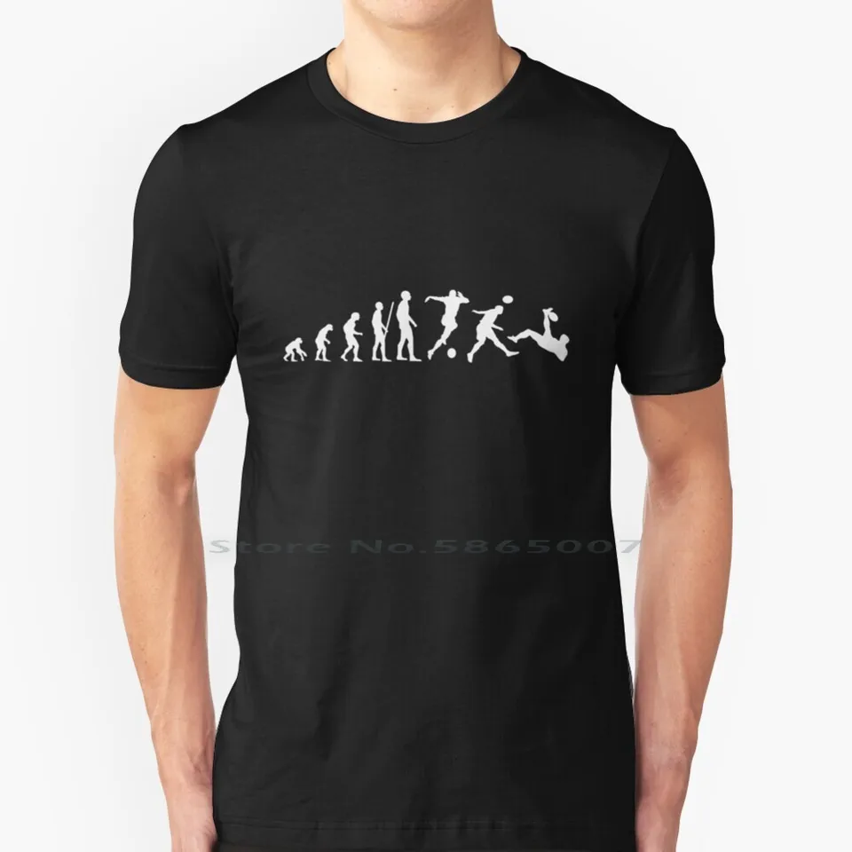 Futbalový futbal Evolution 100% bavlnená futbalová evolučná evolučná myšlienka futbalového futbalového futbalového futbalového futbalového fanúšika pre deti deti