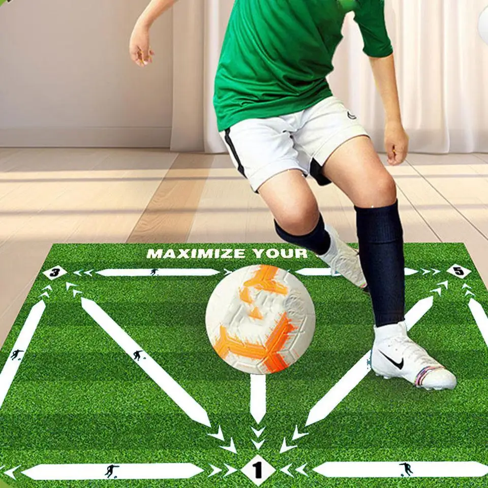Futbalový výcvik Mat Non Slip Flowable Kids Dospelí Dribble futbalové školenie Mat Indoor Ourdoor Equipment