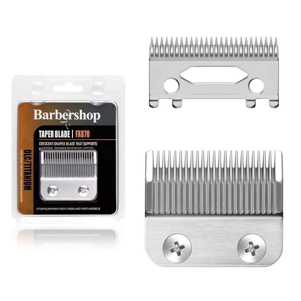 Fx801r náhradné profesionálne čepele kompatibilné s babylisspro barberológiou fx870/fxf880/fx810/fx825/fx673n Clippers, striebro