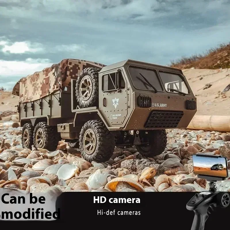 FY004A 45 cm RC Crawler Truck DISTATE CONTROL MODEL MODEL 6X6 Drive Voliteľné hračky pre fotoaparát pre chlapčenský vojenský model darček