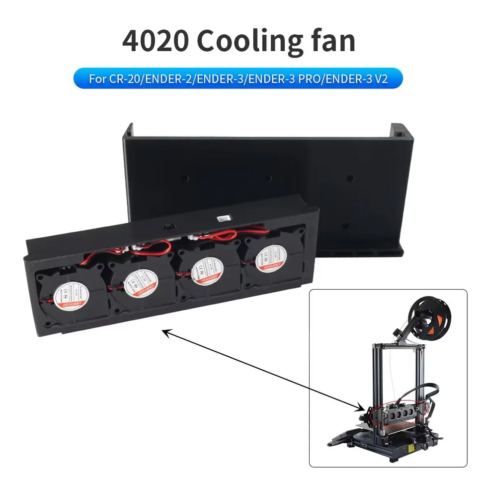FYSETC pomocný chladiaci ventilátor 4pcs 4020 24V DC chladiacich ventilátorov pre CR-20 ENDER-2 ENDER-3 ENDER-3 Pro ENDER-3 V2 3D tlačiarne