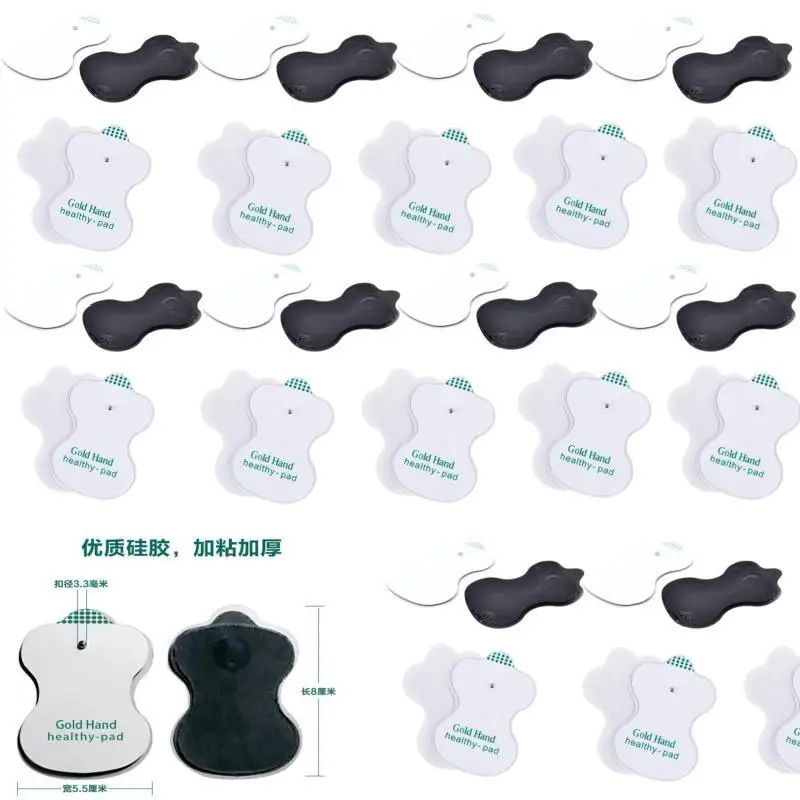 Fyzioterapia EMS svalové stimulátor náhradný gélové masáž s nálepkou Elektróda podložka Self Adhesive Tens Pulse Massager