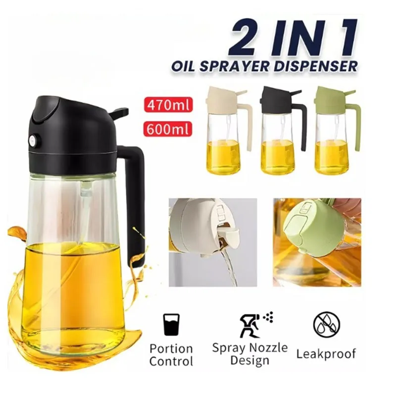 Fľaša na dojčovač ropy s netesným olivovým olejom na olejový olej na varenie nekričania výtoku Easy our Control Kitchen Doplnky