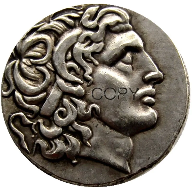 G (01) Zriedkavé starodávne mince Alexander III Veľký 336-323 BC.Silver Drachm Starogreing Strieborná kópia mince
