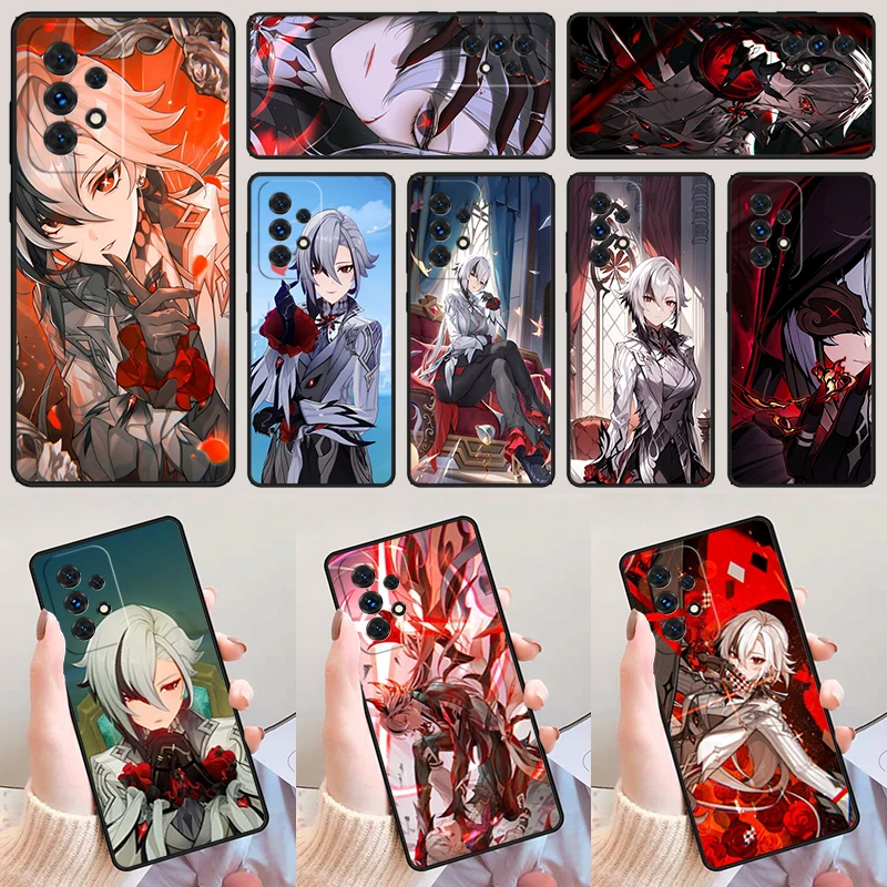 G-Genshin Impact Arlecchino pre Samsung Galaxy A52 A72 A73 A20E A21S A50 A70 A11 A12 A42 A31 A40 A51 A71 A32 A32 A80 A91