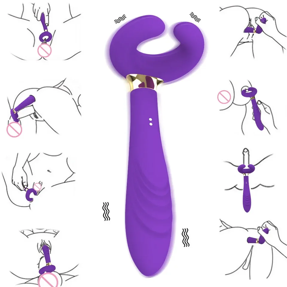 G-SPOT 3 Motory Dildo Vibrátor Sex Hračky pre ženy pre ženy Men pre dospelých páry Anal vagína Dvojitá penetrácia klitoris stimulátor penis stimulátor