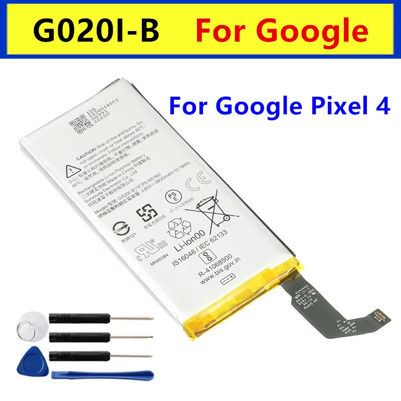 G020I-B 2800 mAh Vysoko kvalitná náhradná batéria go2oi-b pre Google Pixel4 pixel 4 G020I-B Originálna batéria 2800 mAh + nástroje