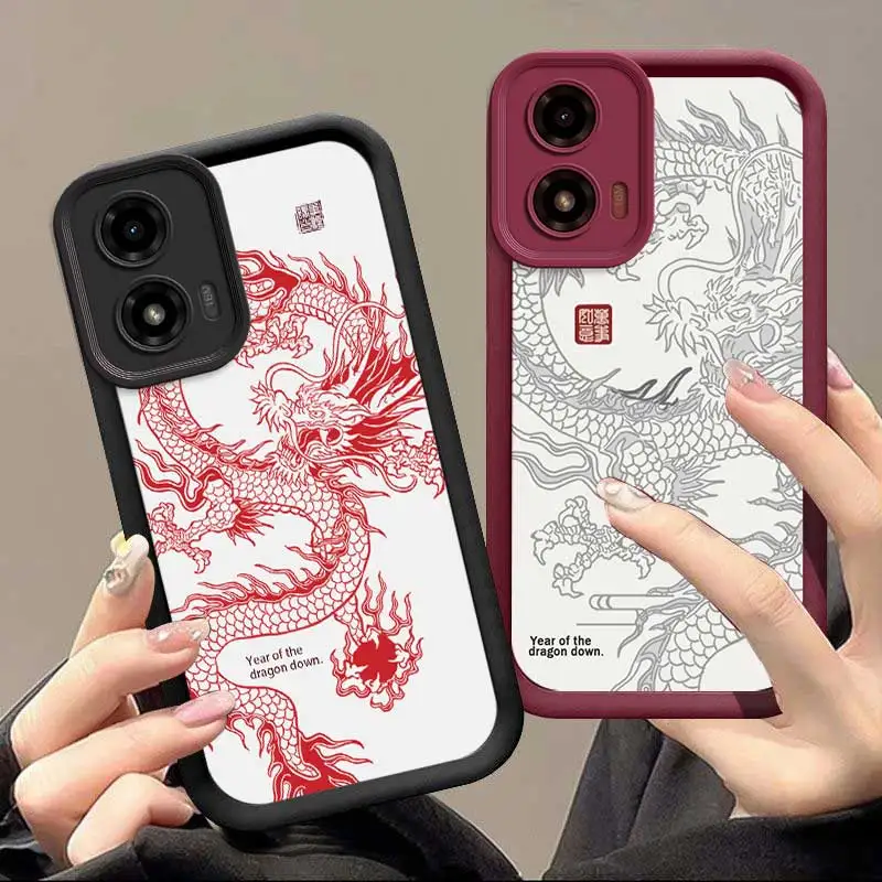 G04S Priaznivé draky Dragon Sky Eye Ladder Puzdet pre kryt Motorola Moto G04S