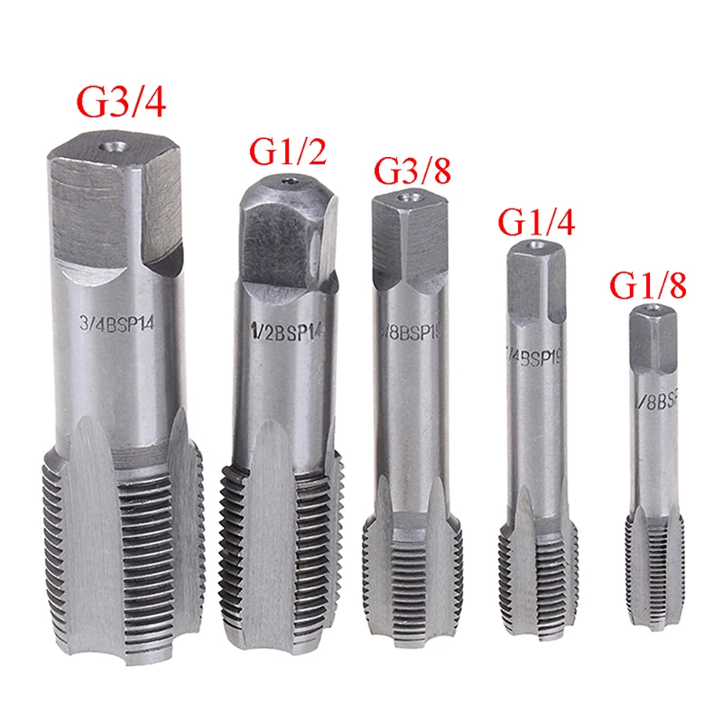 G1/8 1/4 3/8 1/2 3/4 HSS Taber Rúrka TAP BSP Kovové skrutkové závitové nástroje