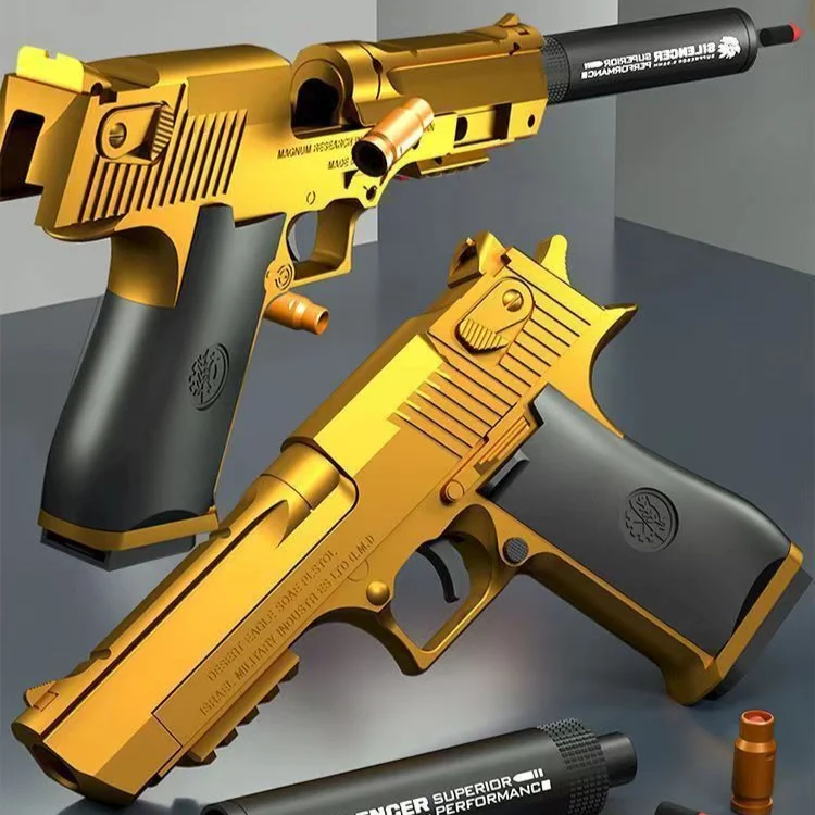 G17 SHELL ECCIEN Desert Eagle Soft Bullet Toy Gun Gun Airsoft pištoľ Pištoľ CS Shooting Games Weapons for Kids Boys Darček