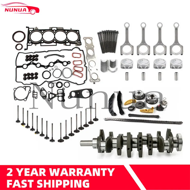 G4KJ Motor Piest Sada tesnenia a kľukové prúty načasovaciu súpravu pre Hyundai KIA 2.4L 209102GA02 2102025120 2102025150