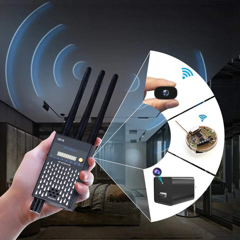 G618 GPS detektor bezdrôtového signálu Anti-Monitoring a anti-pluping skrytý detektor WiFi Camera Detector