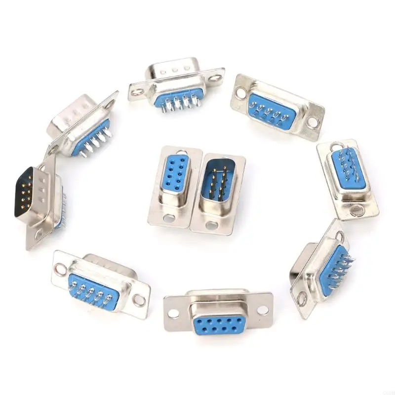 G6DD 5Pairs DB9 Muž a ženská RS232 9 PIN drôt spájka Serial Port Plug Connectors