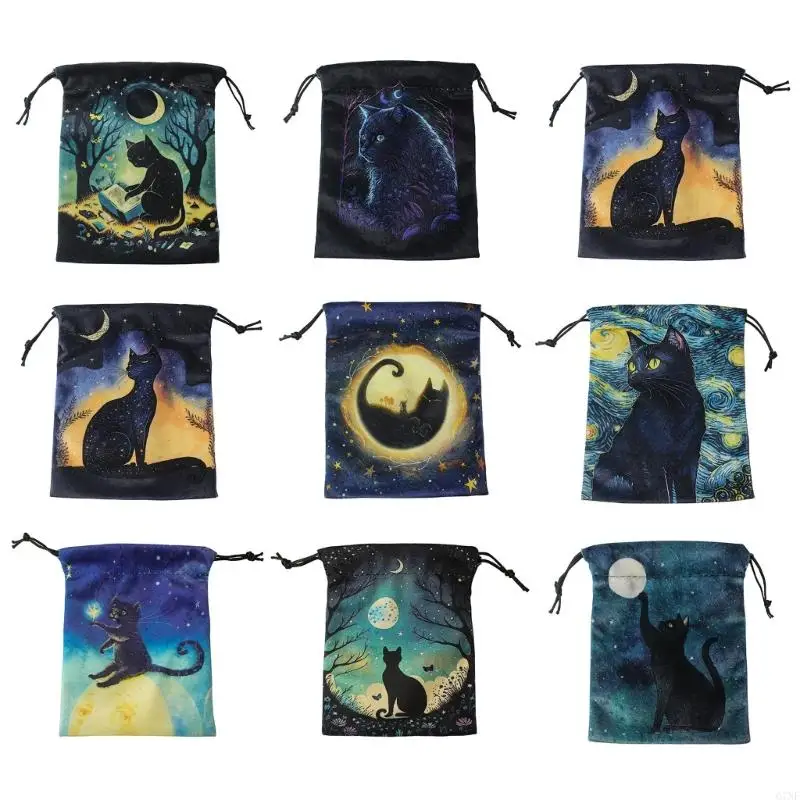 G7nf mini šperky kocky Card Darčekové tašky na drevené vrecká Rune Divinácie Tarot Bag Flanelette Game
