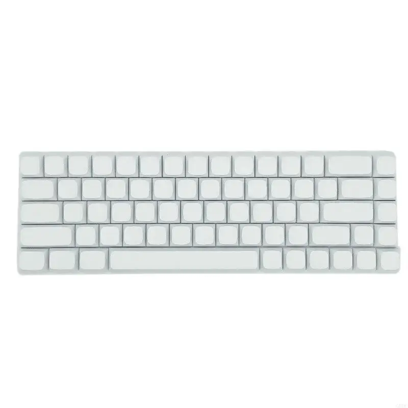 G8DC XDA KeyCaps PBT Sublimácie pre 68Keys Klávesnicu Minimalistická biela slepá kľúče