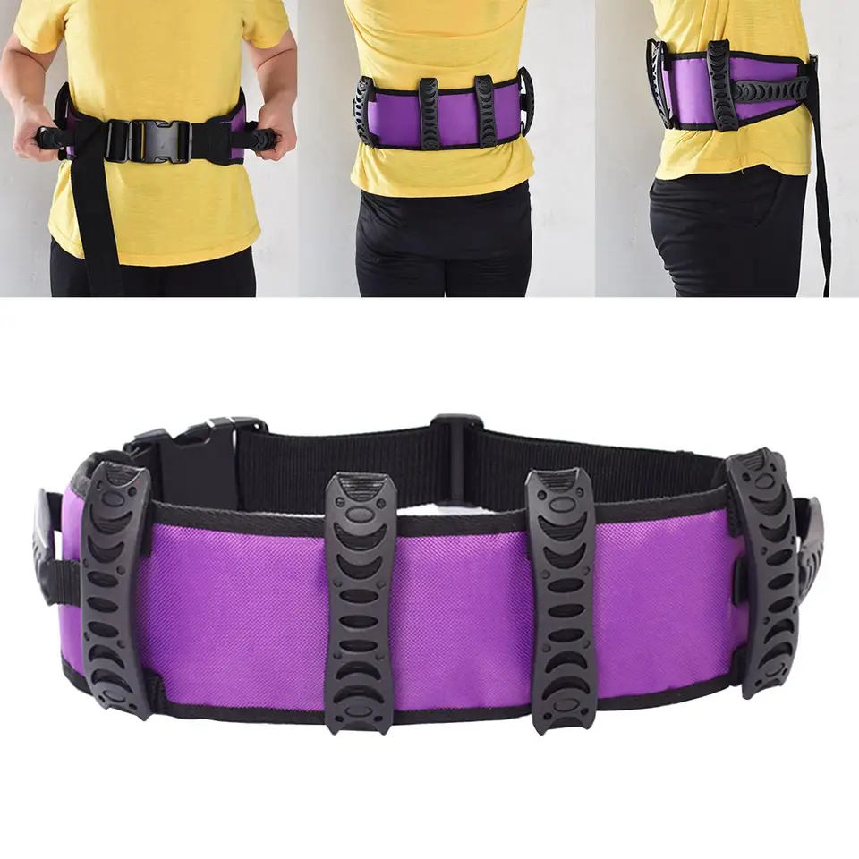 Gait Belt Prenos pomoc seniori pacienta staršie príslušenstvo opatrovateľ prenos prenos chôdze nastaviteľný