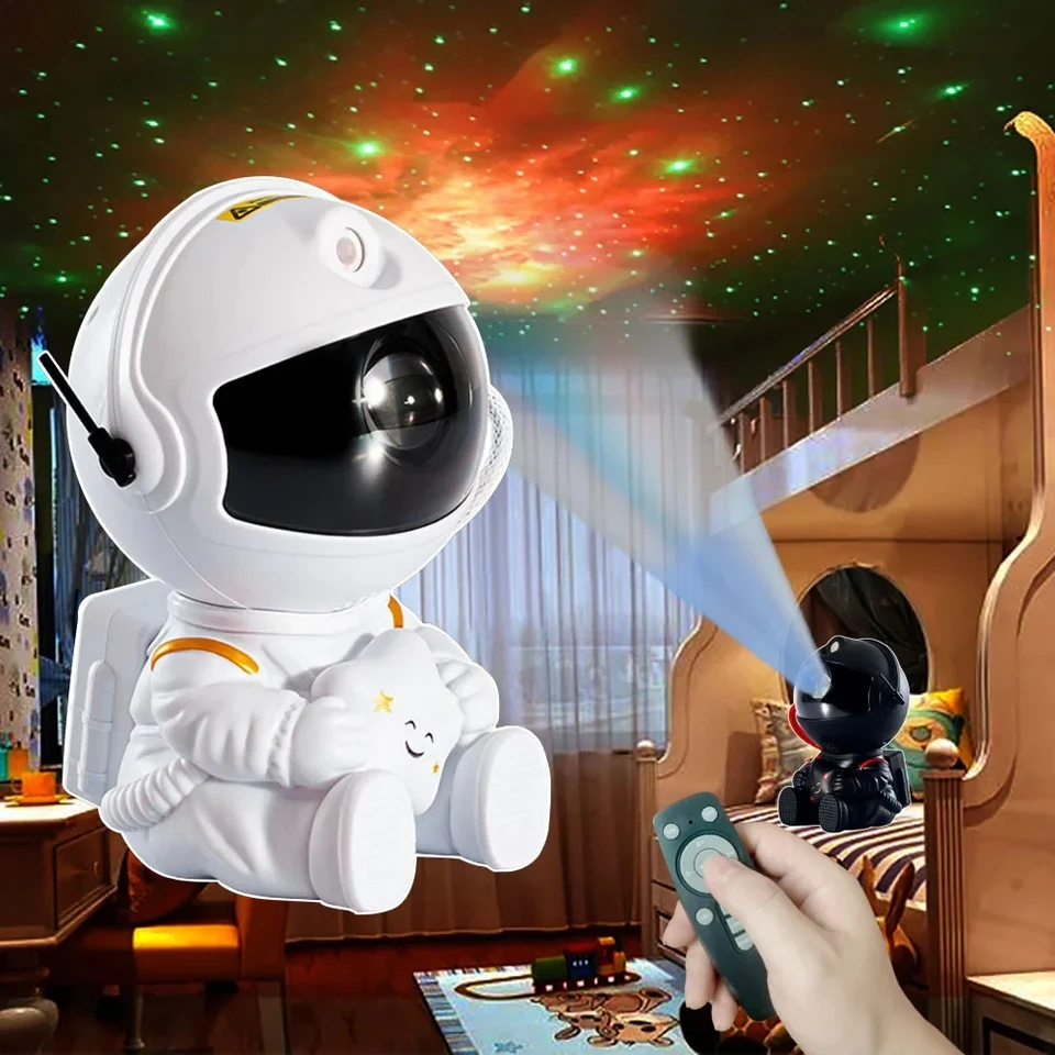 Galaxy Star Astronaut projektor LED nočné ľahké svetlo hviezdne oblohy Porrjektory lampa dekorácie izba dekoratívne pre deti darčeky