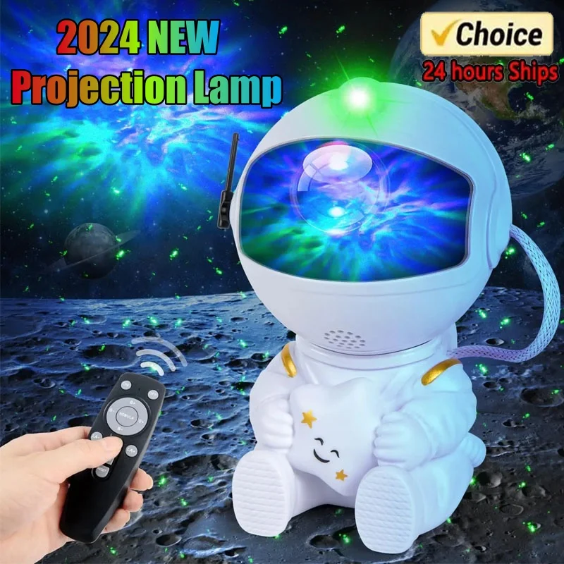 Galaxy Star Astronaut projektor LED nočné ľahké svetlo hviezdne oblohy Porrjektory lampa dekorácie izba dekoratívne pre deti darčeky