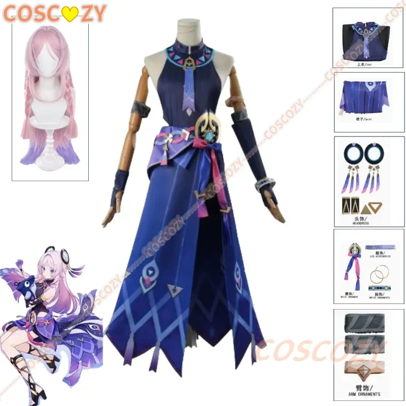 Game Genshin Impact Citlali Cosplay kostým parochň