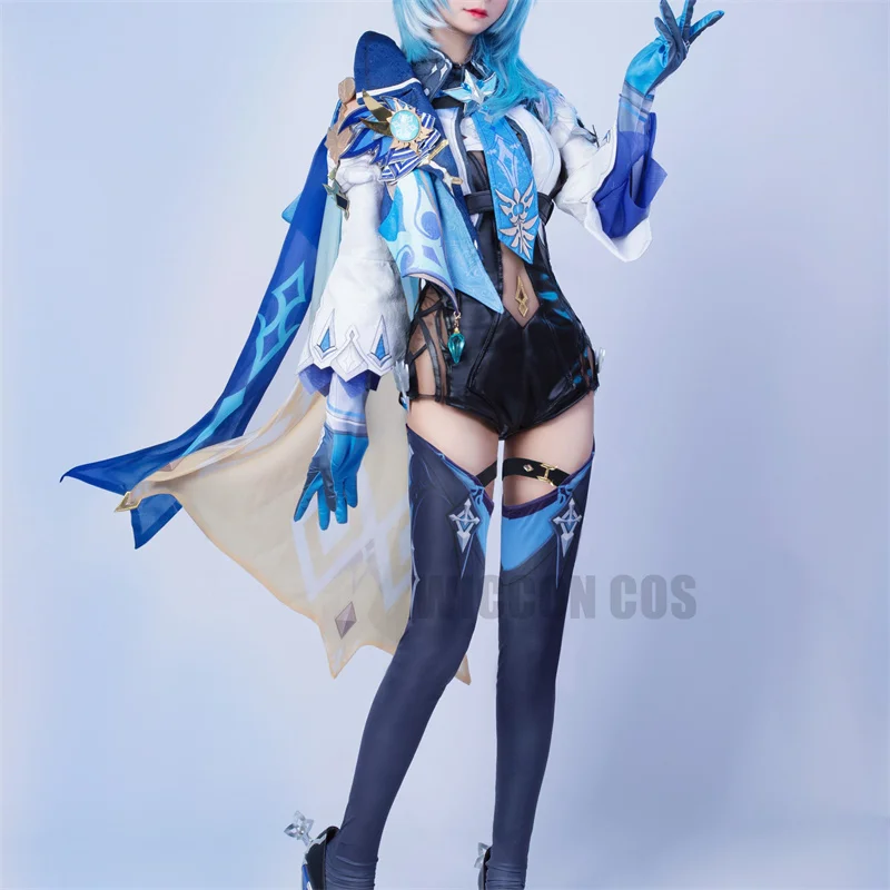 Game Genshin Impact Eula Cosplay kostýmový oblečenie eula patrí šaty eula kombinézy Eye of God of God pre anime cosplay comic con