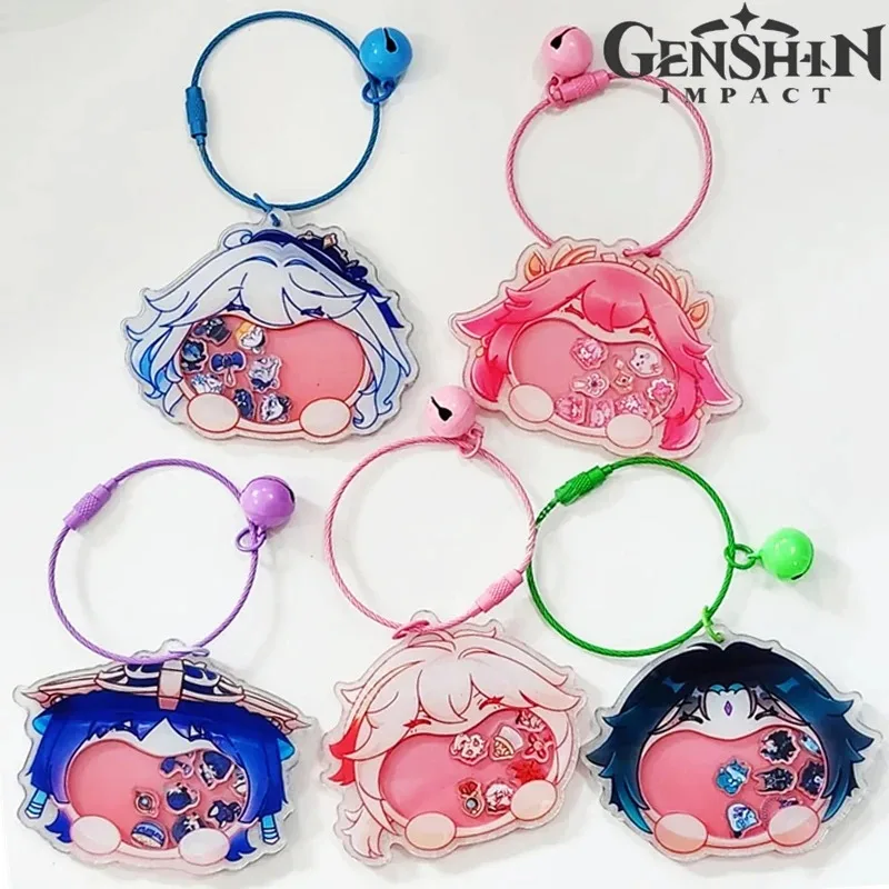 Game Genshin Impact Furina Wanderer Balladeer Xiao Cosplay Keychain Unsiex Acryl Keyring Keyring Key reťazec prívesok Prívesok