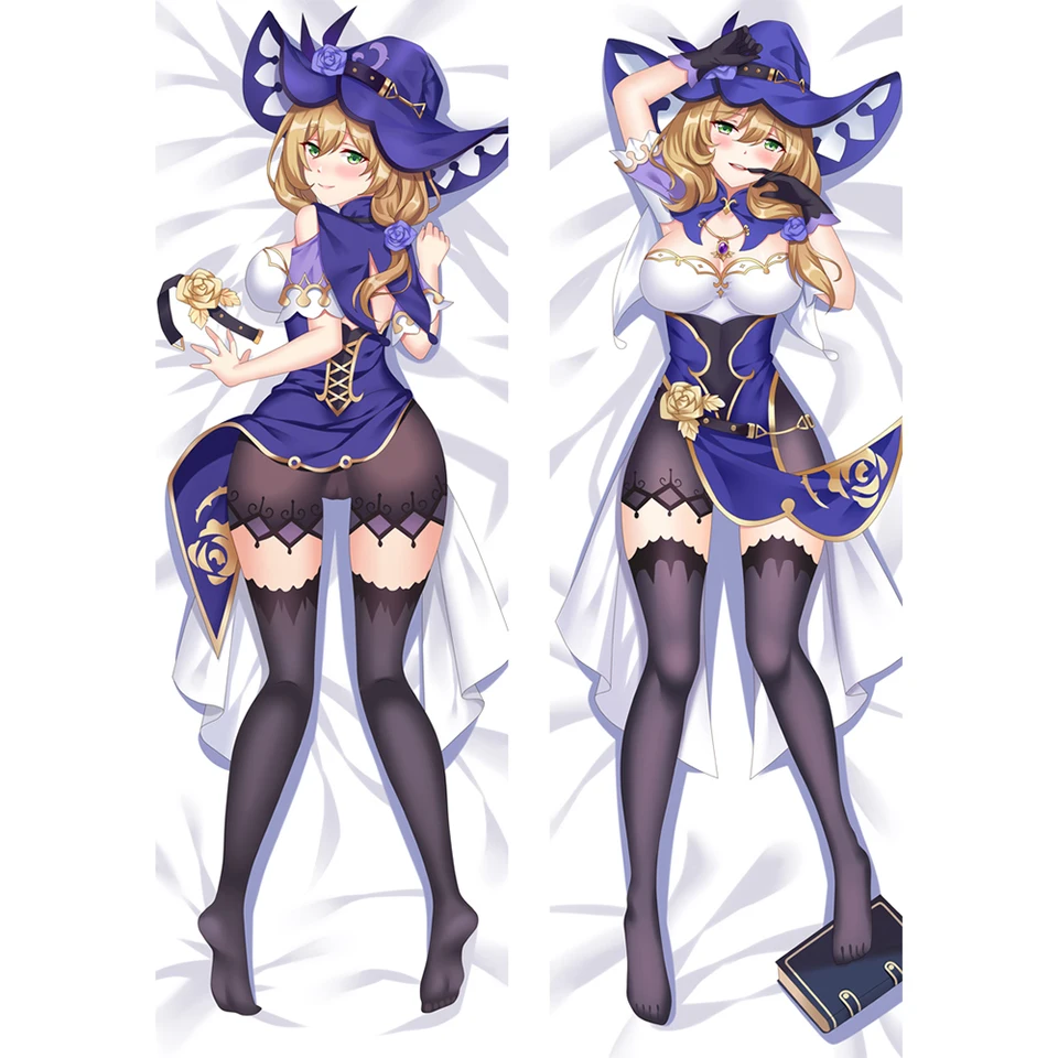 Game Genshin Impact Lisa Cosplay Dakimakura Hing Body Case Double Side Tlate