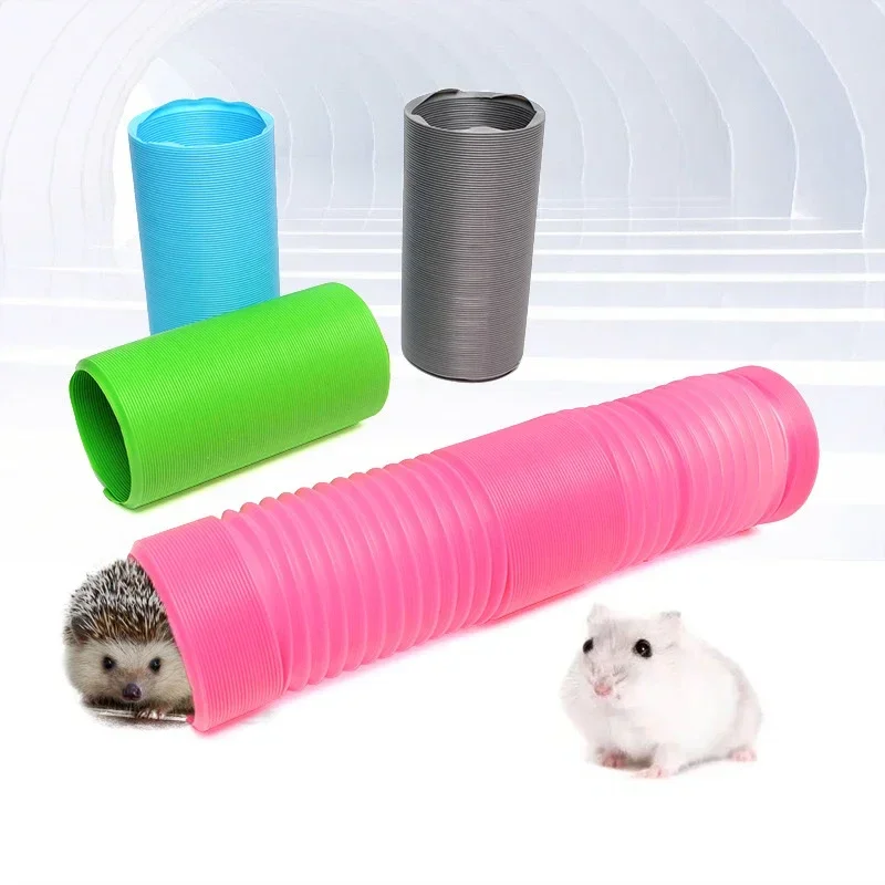 Game Hamster Game Pipeline Small Pet Tunnel Teleskopický potrubie morča prasa hedgehog draka mačka myši s myšou hračkou na úsek