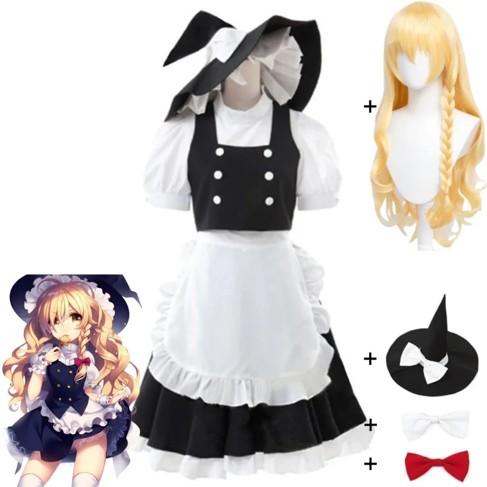 Game Kirisame Marisa Touhou Projekt ， Projekt svätyňa Maiden Cosplay kostým parochň