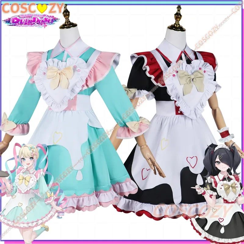Game Needy Girl predávkovanie Kangel Nový cosplay kostým Needy Girl Ame Chan Cosplay kostým lolita slúžka šaty party kostým anime
