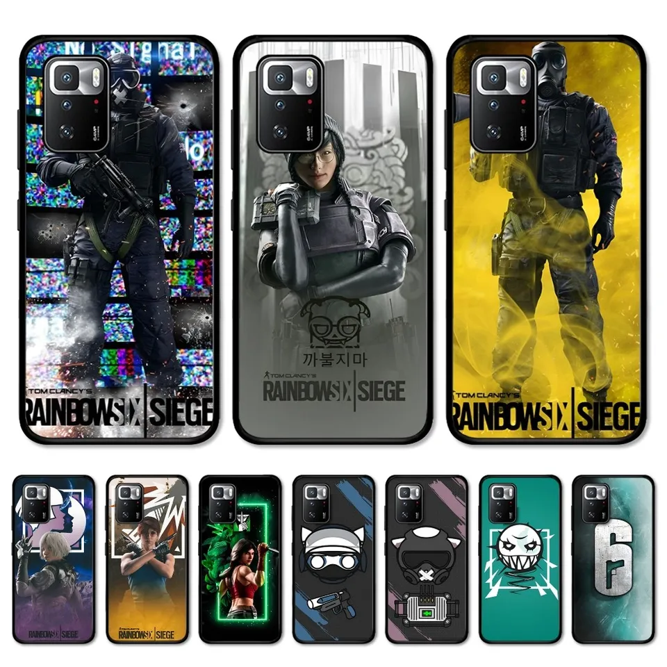 Game R-Rainbow-SIX Siege CAS Case Pase pre Redmi Note 4 x 5 A 6 7 8 T 9S 10 11 11S 11EPRO POCO M3 PRO