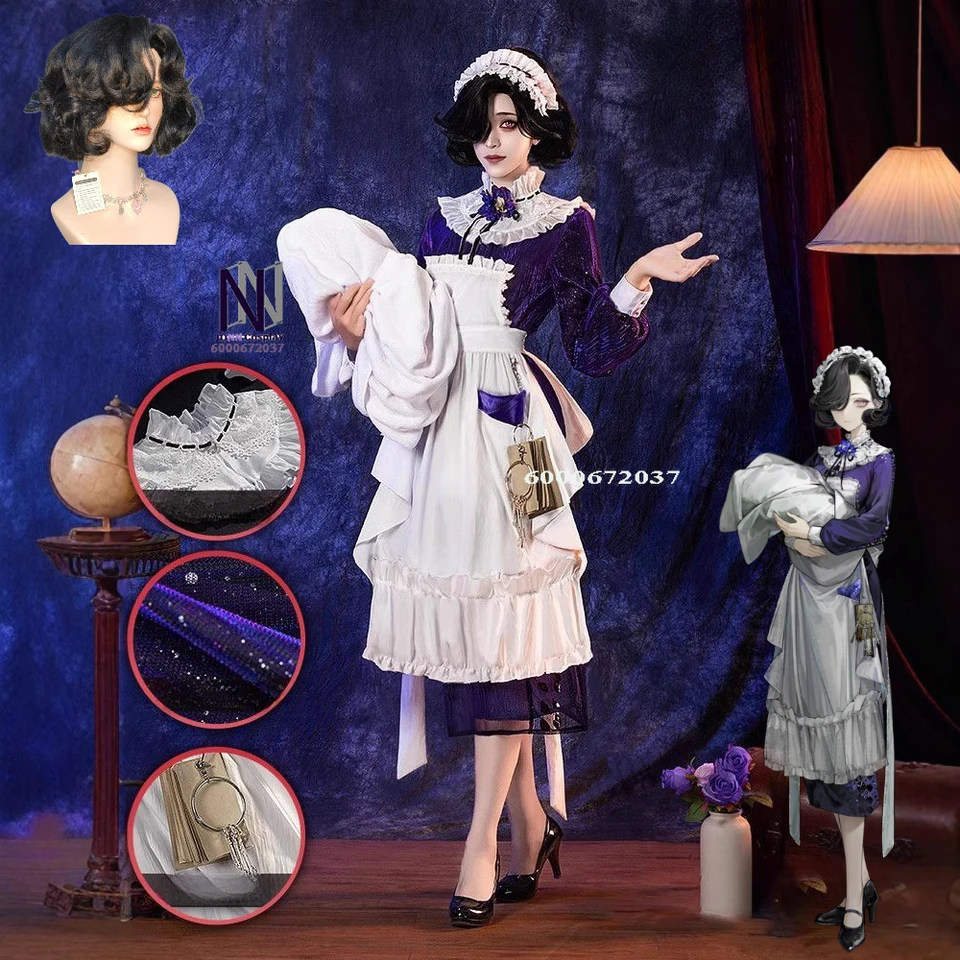 Game Revers: 1999 Utorok Cosplay kostým parochne doplnky Christine Anime Maid Dress Vianočné večierky Uniforma komiksového oblečenia
