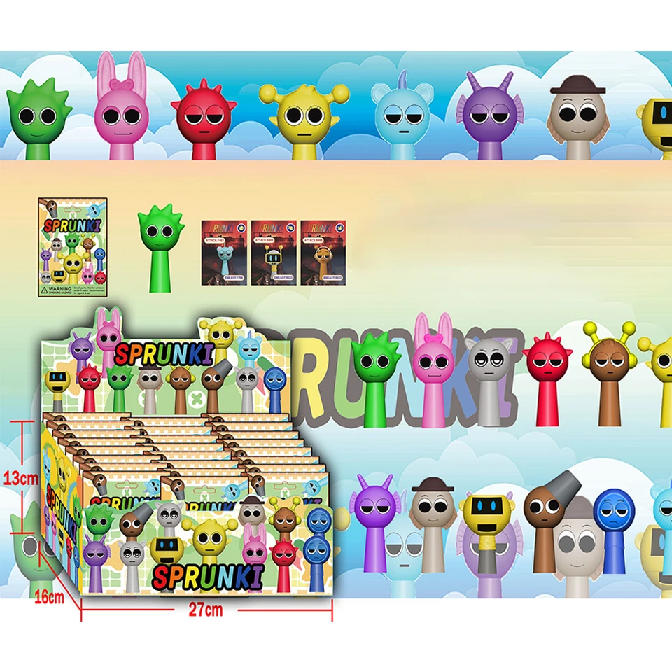 Game Sprunki PVC Figure Hračky 7-8,5 cm Sprunki Incredibox Action Figures Zbierka Model Doll Hračka pre dieťa narodeniny vianočný darček