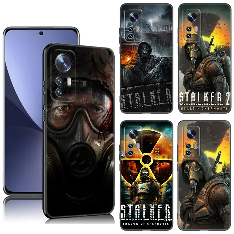 Game Stalker Clear Sky Phone Case pre Xiaomi Mi 9 SE 8 10 10T 11 12 13 Lite 9T 11T 12S 12T 13T PRO 5G 11i 12x Čierna obálka