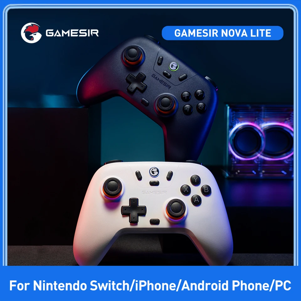 Gamesir Nova Lite Wireless Switch Controller Bluetooth Gamepad s halovým efektom pre Nintendo Switch iPhone Android Phone PC